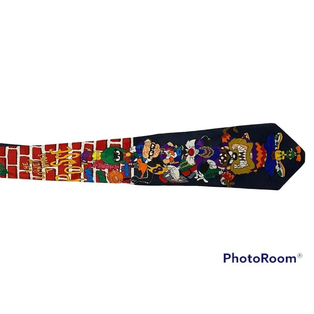 Original Vintage 1993 LOONEY TUNES POSSE Mania Necktie‎